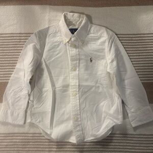 SOLD!!Ralph Lauren White Casual Button Down Shirt